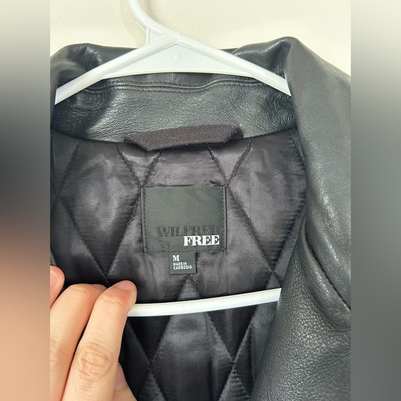 Wilfred Free Moto Fei Coat Black Size Medium - Picture 5 of 11